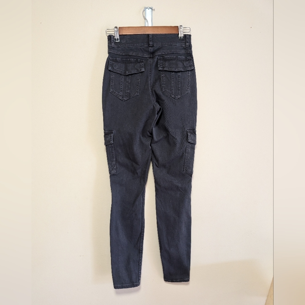 SPANX Stretch Cargo Pants black Utility Slim Leg Women’s Small - Picture 3 of 7